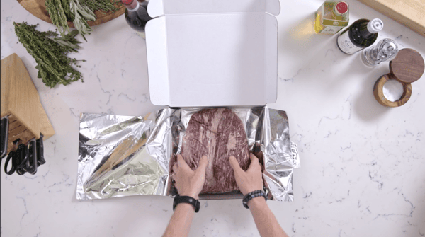 How we package our Wagyu beef