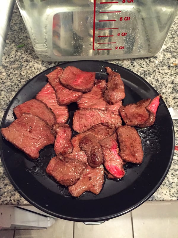 Sous Vide Top Sirloin Steaks 